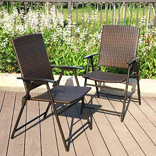 Silla Plegable Phi Villa Patio Rattan Silla De Mimbre Cubier