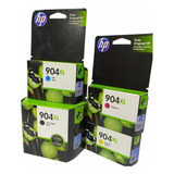 Pack 4 Cartuchos Hp 904xl Original T6m16al T6m12al T6m08al