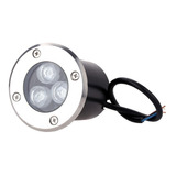 Spot Led Balizador 3w Verde Blindado Embutido Para Piso Cor Da Cúpula Cinza Cor Da Estrutura Preto