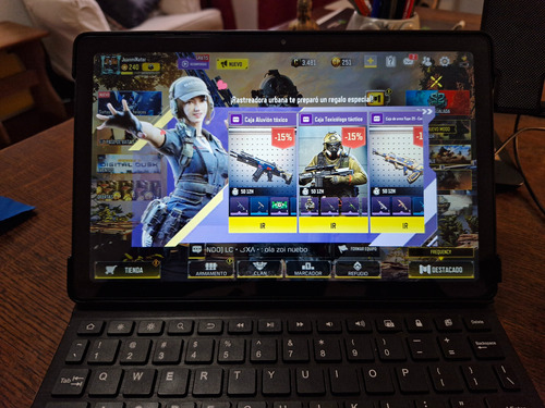 Tableta Gris Samsung Galaxy Tab A7 De 64 Gb - Pantalla