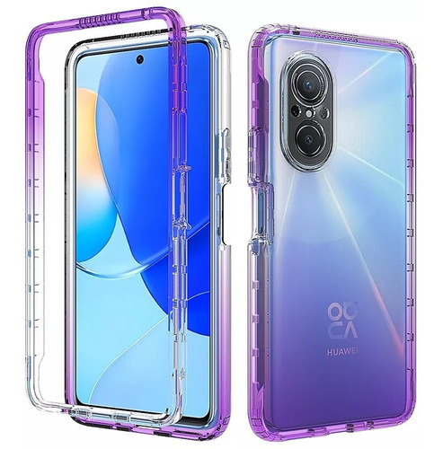 Funda 360° Bicolor Transparente Difuminada Samsung Huawei