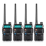 Pack 4 Radio Baofeng Walkie Talkie Uv-5r 3800mah