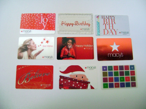 Lote Coleccion 9 Tarjetas Gift Card Macy´s Nueva York Boedo