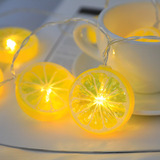Lámpara Artificial De Rodajas De Limón Con Frutas Para Decor