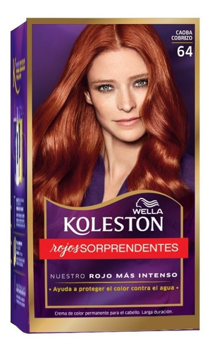 Tintura Wella Koleston Kit Permanen Caoba Cobrizo 64