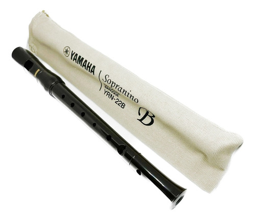 Flauta Doce Yamaha Profissional Yrn22b Sopranino Barroca Bag