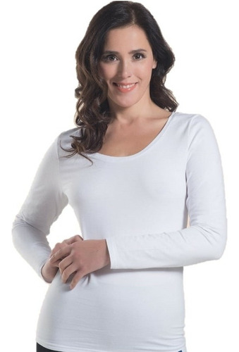 Camiseta Polar Mujer Blanca Y Negra Todas Las Tallas