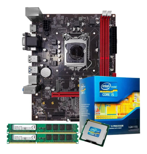 Kit Intel Core I5 Placa Mãe/ Processador I5/ Memória 16gb