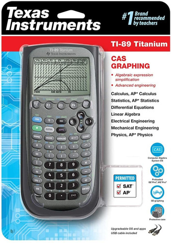 Calculadora Gráfica Usb Texas Ti-89, Sistema Cas, Cbl2, Cbr2