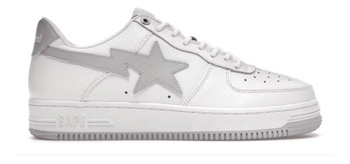 A Bathing Ape Bape Sta Low White Grey