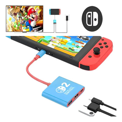 Adaptador Dock 3en1 Puertos Compatible Nintendo Switch 2 | MercadoLibre