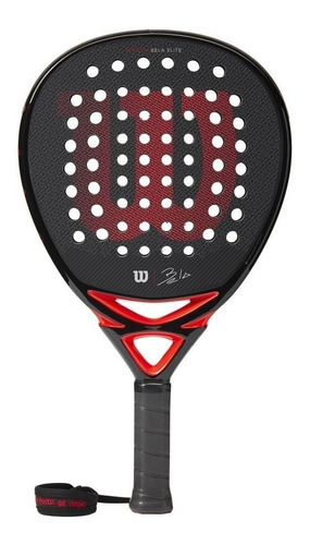 Paleta De Pádel  Wilson Bela Elite 2020 - 2021 Color Negro/rojo