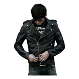 Chaqueta Rocker Slim Negra, Mi Estilo Biker [u]