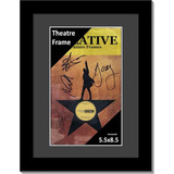 [8.5x11bkb Negro Teatro Marco Negro Matting, Holds 5.5x...