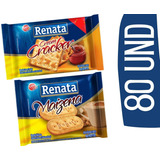 Kit Biscoito Sache Sortidos Renata Cream Cracker Maizena 80u