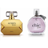 Combo Perfumes Femininos Eudora Aurien Gold + Chic Retrô