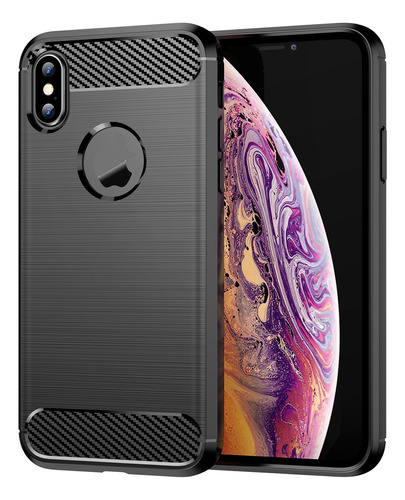 Carcasa Para iPhone Todos Los Modelos Acabado Fibra Carbono