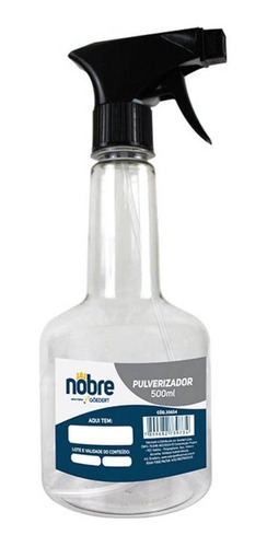 Pulverizador Pet Transparente 500ml Nobre