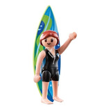 Playmobil Serie 3 Nena Surfista Tabla Surf Deportes Agua 