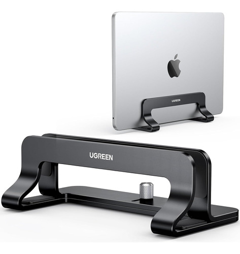 Suporte Ugreen Vertical Alumínio Ajustável Mac Laptop Black Cor Preto