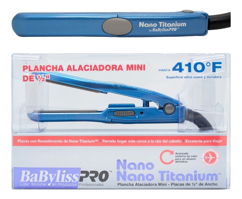 Babyliss Mini Planchita De Pelo 2050 Para Viajes Flequillera