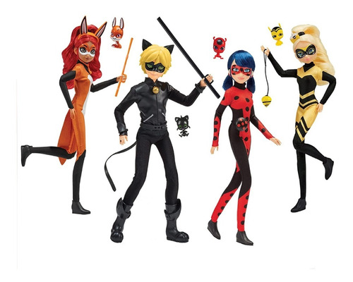 Set De Figuras Heroes Miraculous Ladybug