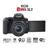 Camera Canon Eos  Sl3 Dslr + Tripé + Cartão 32 Gb E 256 Gb