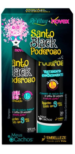 Novex Meus Cachos Black Shampoo + Condicionador 300ml