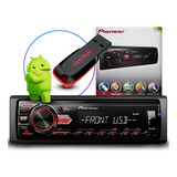 Media Mvh 98ub Receiver Pioneer Mp3 Android E Pendrive 8g !