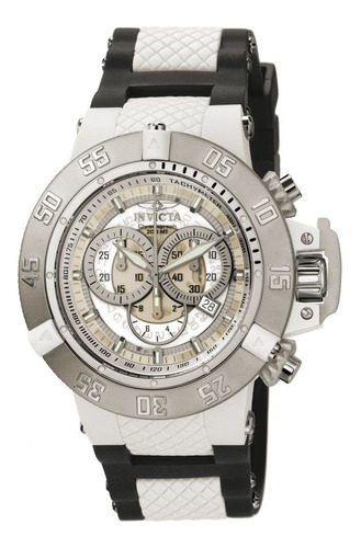 Reloj Invicta 0924 Blanco Negro Hombres