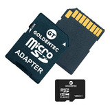 Cartão De Memória Microsd 128gb Com Adaptador | Goldentec Go