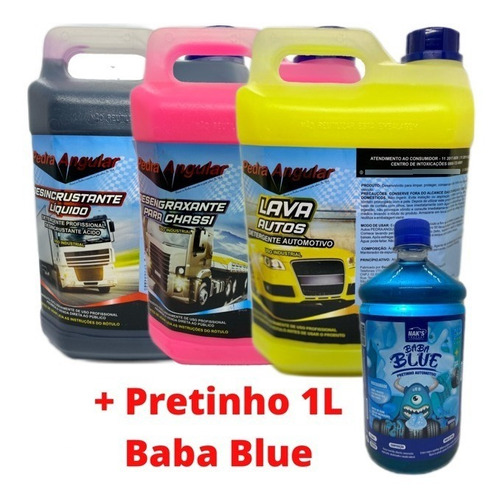 Produtos Lavagem Automotiva Limpa Baú +  Solupan + Shampoo