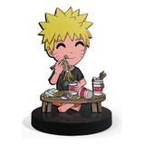 Totem Pequeno Boneco Naruto Ramen 7cm + Base