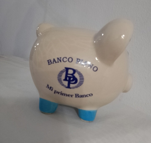 Alcancía Banco Piano ,con Tapon , Antigua ,coleccionable.