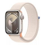 Aapple Watch Series 9 Gps + Cellular  Caixa Estelar De Alumínio  45 Mm  Pulseira Loop Esportiva Estelar