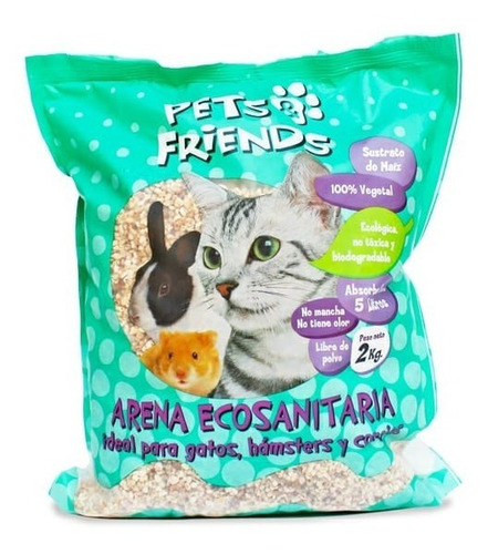 Arena Ecosanitaria Pets & Friends 10kg Despacho Regiones* Tm