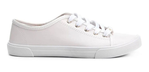 Tênis Básico Feminino Casual Branco Moleca Pronta Entrega