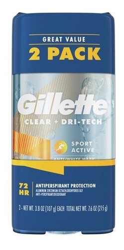 Gillette Desodorante Sport Artic Gel 107grs. 2pack
