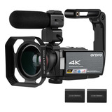 Cámara Grabadora De Vídeo Digital Ordro Hdr-ae8 4k Wifi