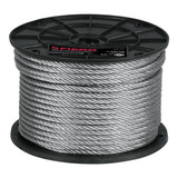 Cable Flexible De Acero 1/4 , 7x19 75m, Fiero 44213