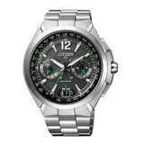 Relógio Citizen Eco Drive Satellite Wave Gps Tz20439g Cor Da Correia Prateado Cor Do Bisel Prateado Cor Do Fundo Cinza