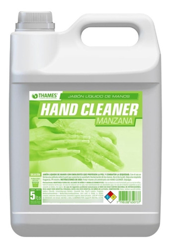Jabón Líquido Manzana Hand Cleaner 5lts.