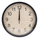 Reloj De Pared 30cm Negro Bighouse Mimbral