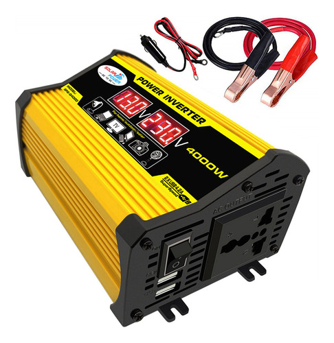 Transformador Inversor Dc12volt Ac110/220volt A Usb Sinewave