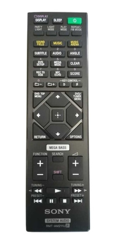 Control Remoto Sony Rmt-am211u Para Mhc-v77dw