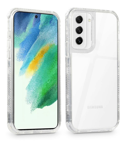 Funda Para Samsung Uso Rudo Alto Impacto Transparente 3pzs