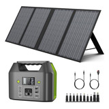 Estación De Energía Portátil 150w Con Panel Solar Plegable