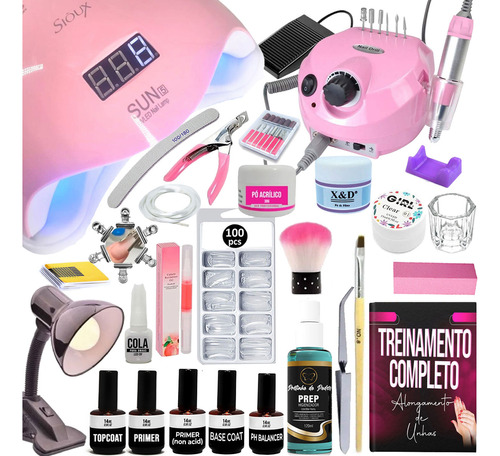 Kit Manicure Gel Iniciantes + Curso Completo 40 Video Aulas