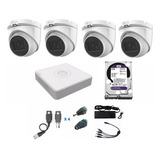 Kit Cctv 4 Cámaras 2mpx Micrófono Integrado Dvr 8ch 