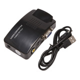 Adaptador Av A Vga Convertidor Rca Vga Pc Rca Compuesto S-vi